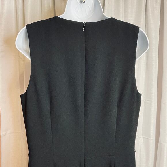 Trina Turk Black V-neck Sleeveless Flare Slit Leg Classic Evening Jumpsuit 10 - Picture 9 of 11